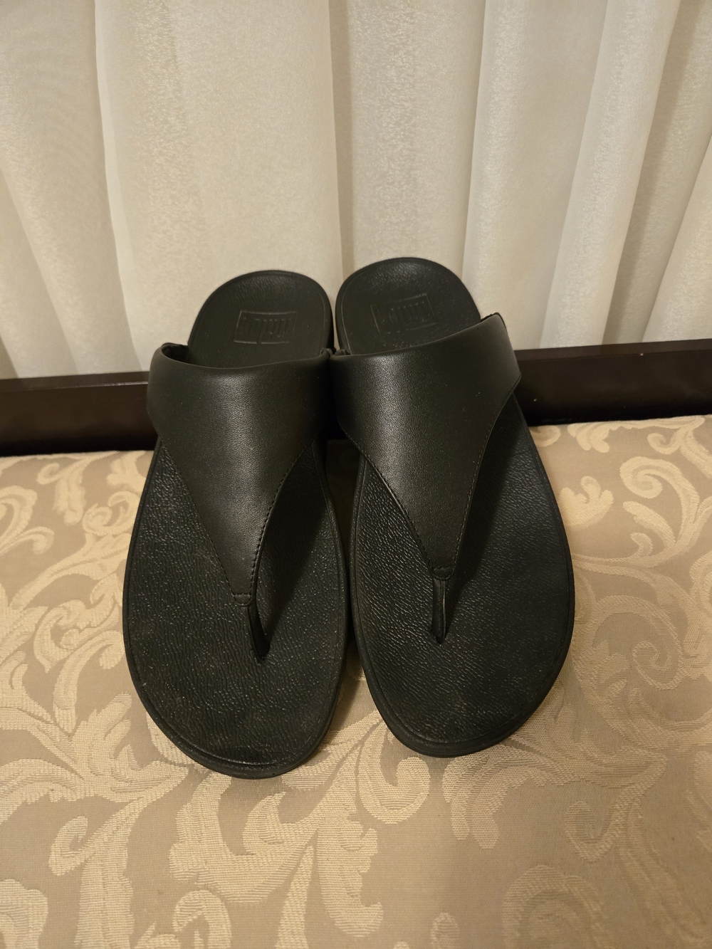 Women's Black Thong Sandals - Cushioned Slip-On Flip-Flop